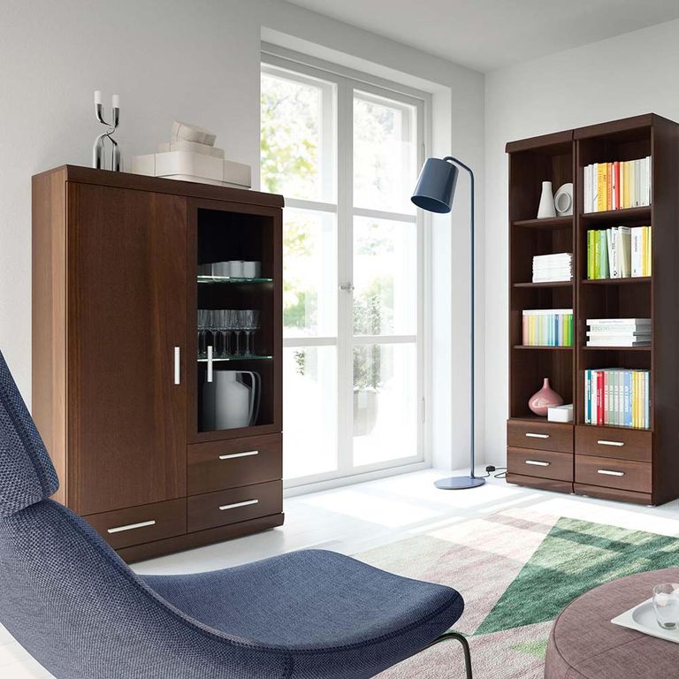 Imperial Display Cabinet - 2 Door - Glazed - Mahogany