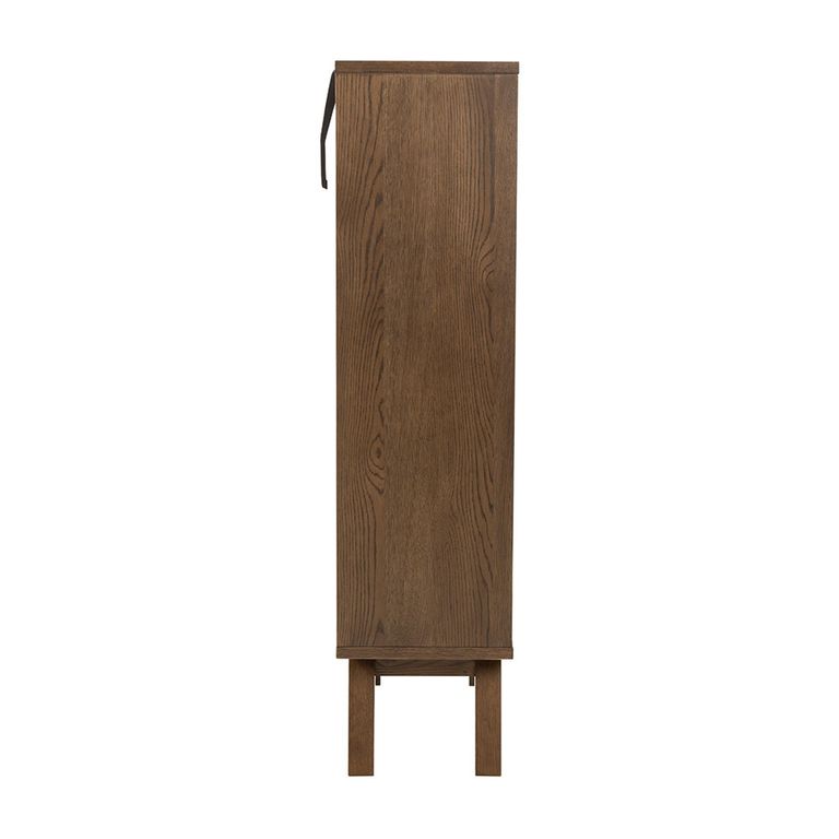 A-Line Display Cabinet - 2 Drawer - Smoked Oak