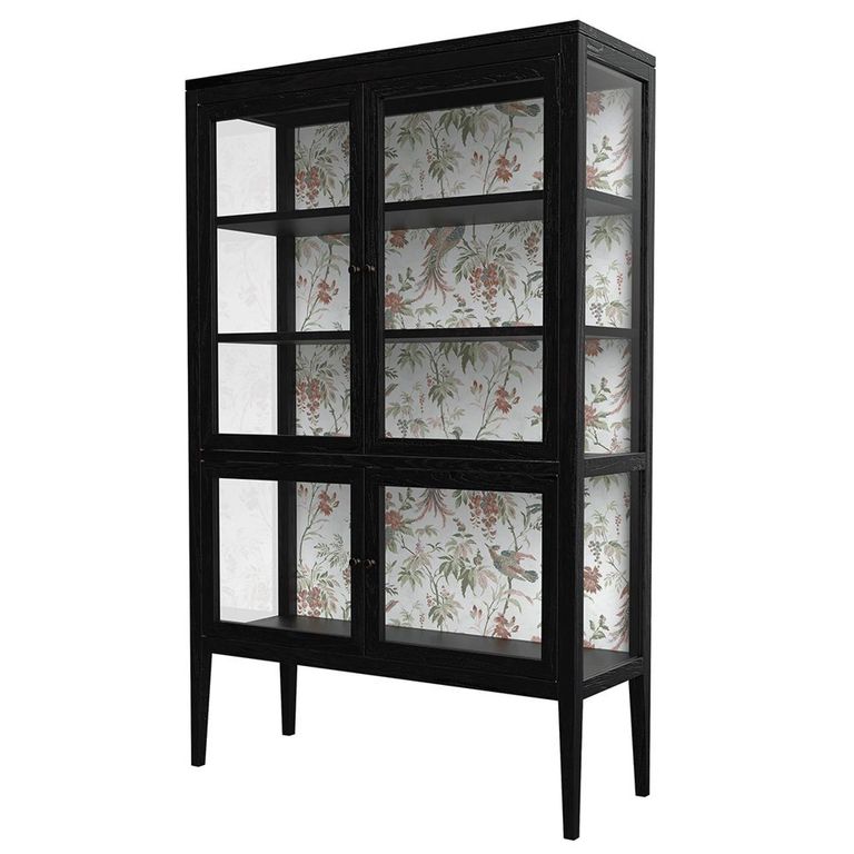Elmhurst Display Cabinet - 4 Door - Black