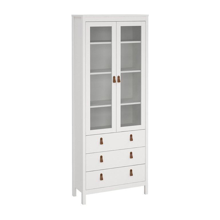 Barcelona Display Cabinet - 2 Door - White