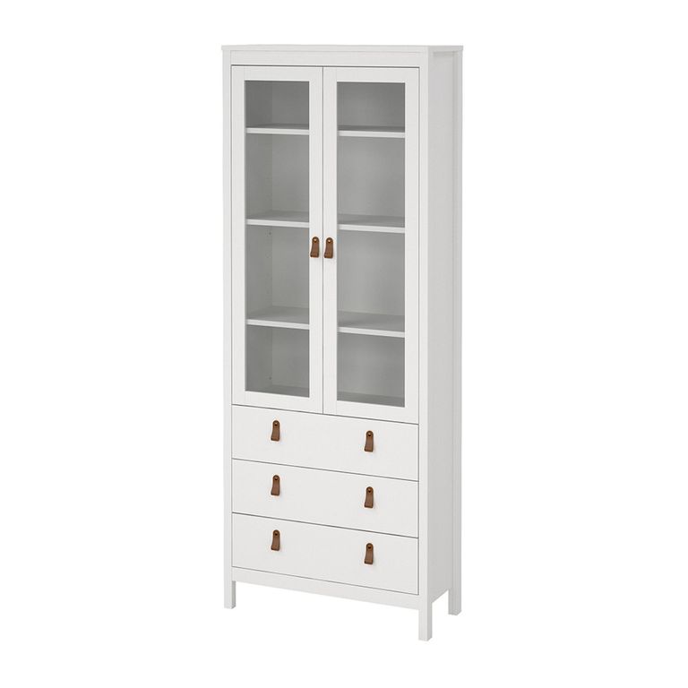 Barcelona Display Cabinet - 2 Door - White