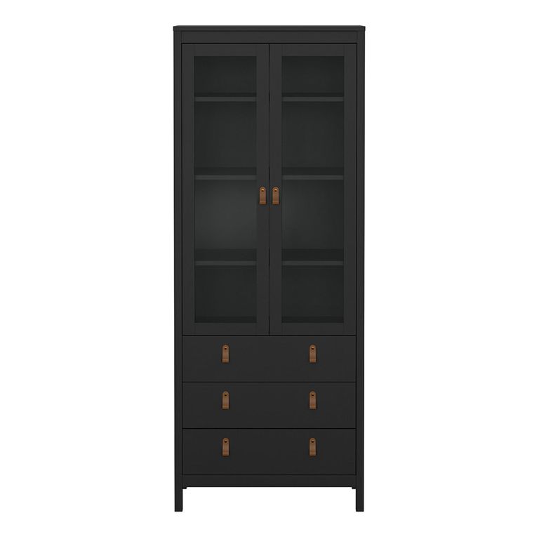 Barcelona Display Cabinet - 2 Door - Black