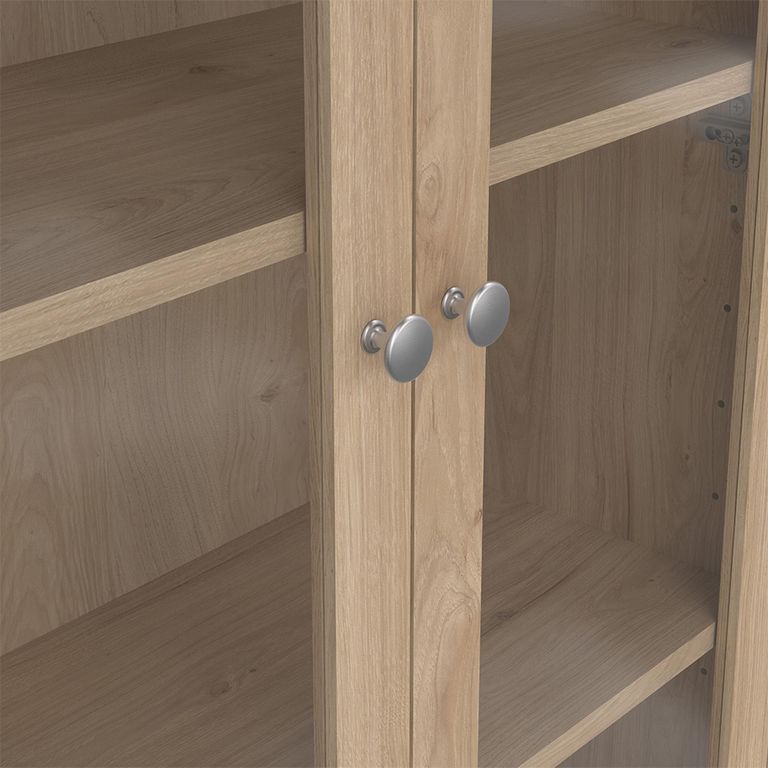 Madrid Display Cabinet - 3 Drawer - Jackson Hickory Oak