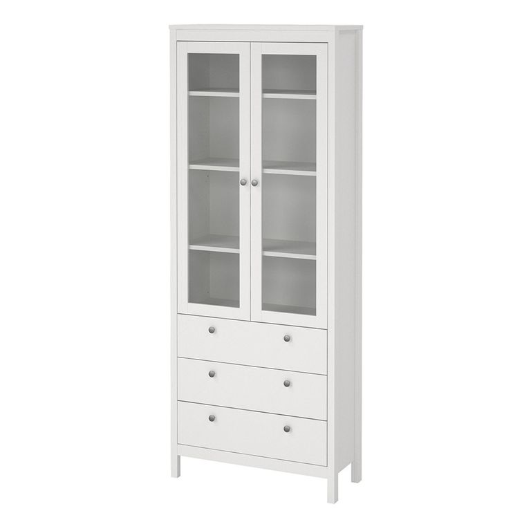 Madrid Display Cabinet - 2 Door - White