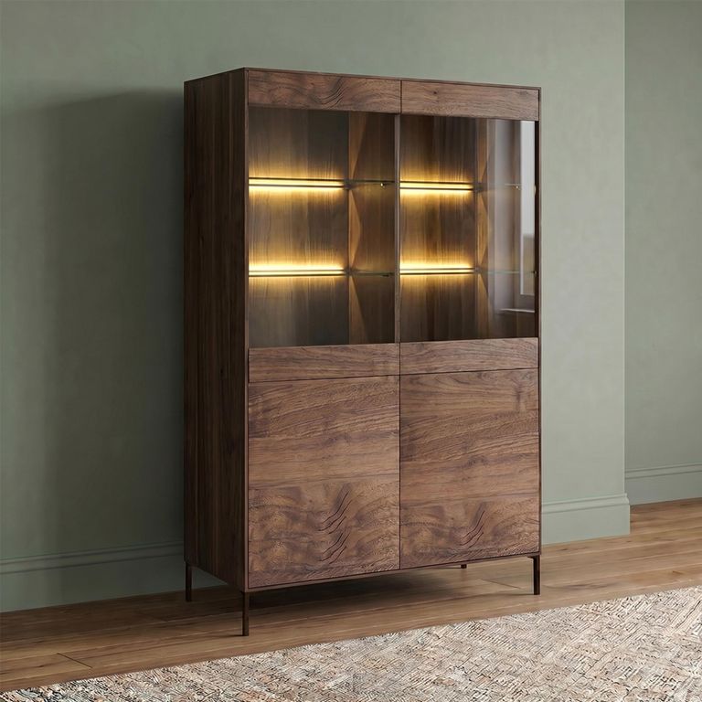 Helga Display Cabinet - 4 Door - Oiled Walnut - Variation Available