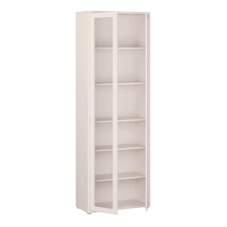Alice Springs Display Cabinet - 2 Door - Tall - Glass - Sand
