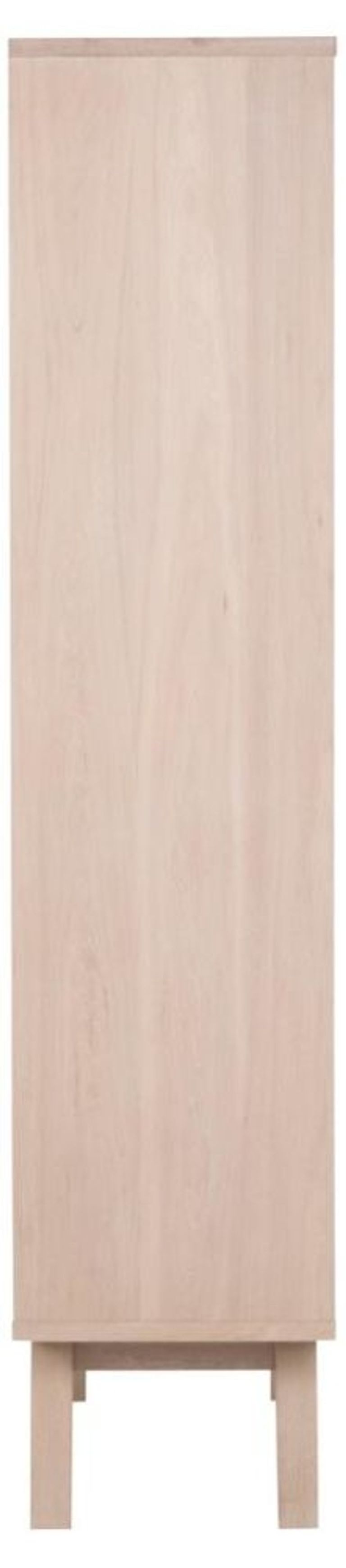 A Line Display Cabinet - 1 Door - 2 Drawer - Oak