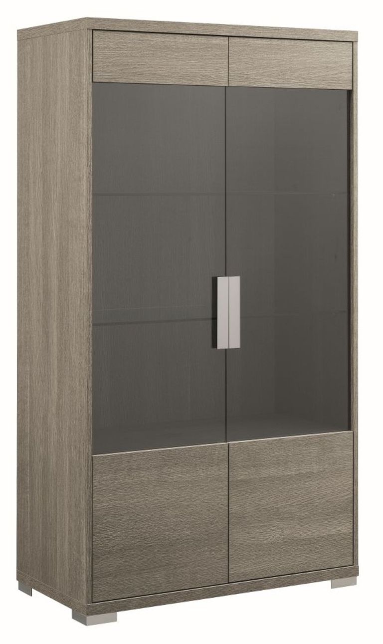 Tivoli Display Cabinet - 2 Door - Grey Wood