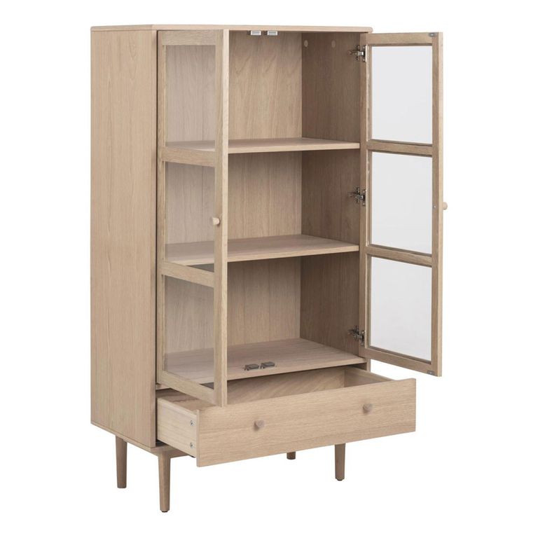 Aston Display Cabinet - 2 Door - Oak