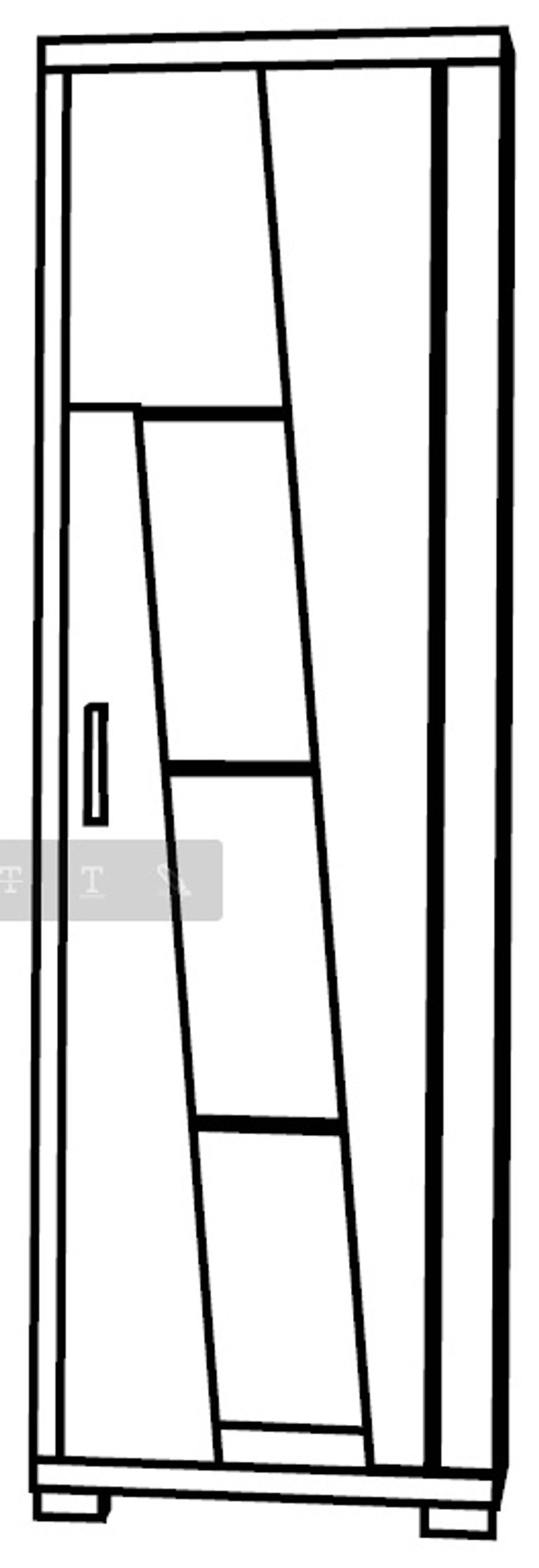 Bagni 1 Door Cabinet RHF