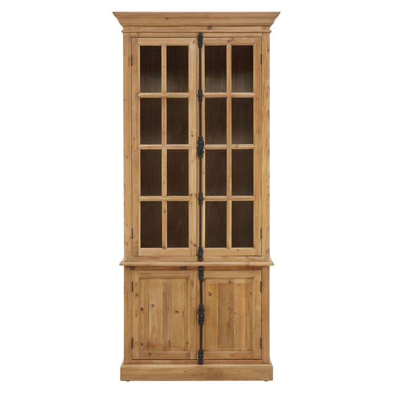 Banten Display Cabinet - 2 Door - Pine Wood