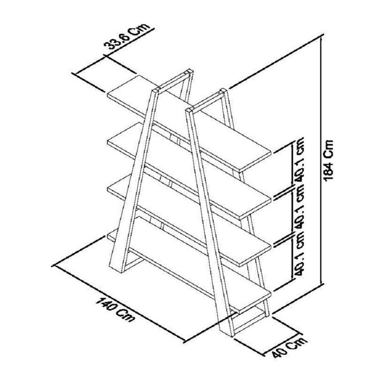 Cadell Aged Oak Open Display Unit