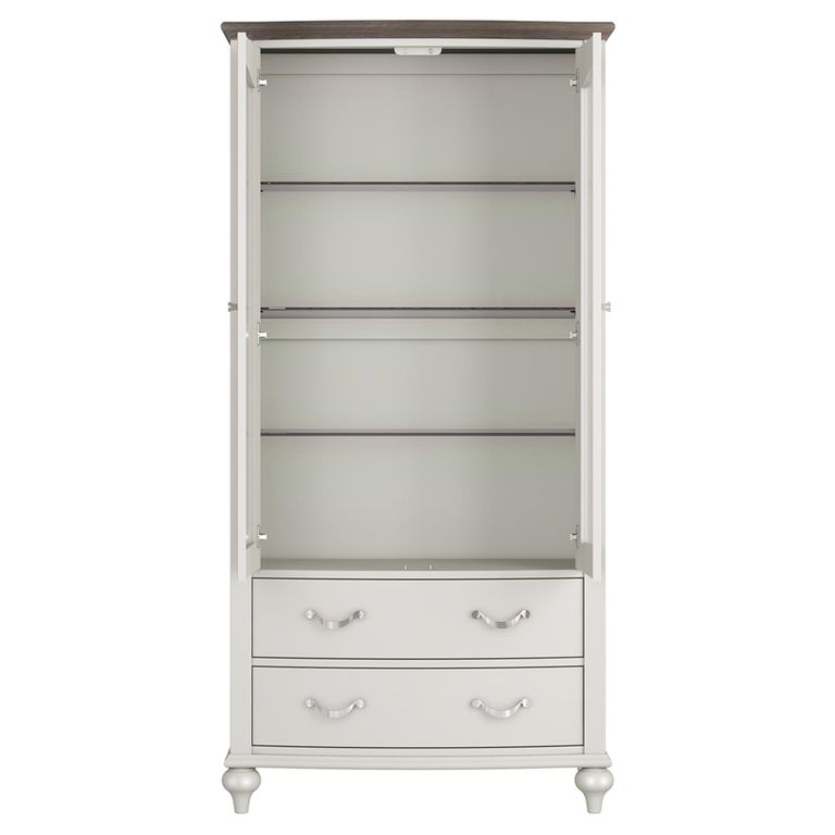 Montreux Display Unit - Grey Washed Oak & Soft Grey