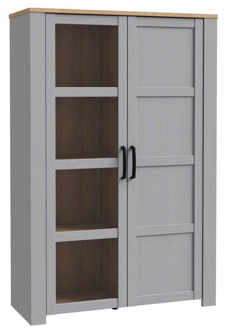 Bohol Grey 2 Door Display Cabinet