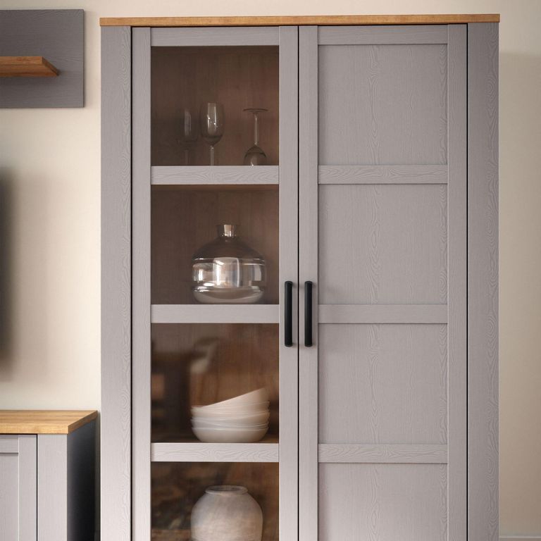 Bohol Grey 2 Door Display Cabinet
