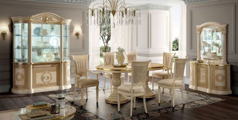 Aida Display Cabinet - Ivory