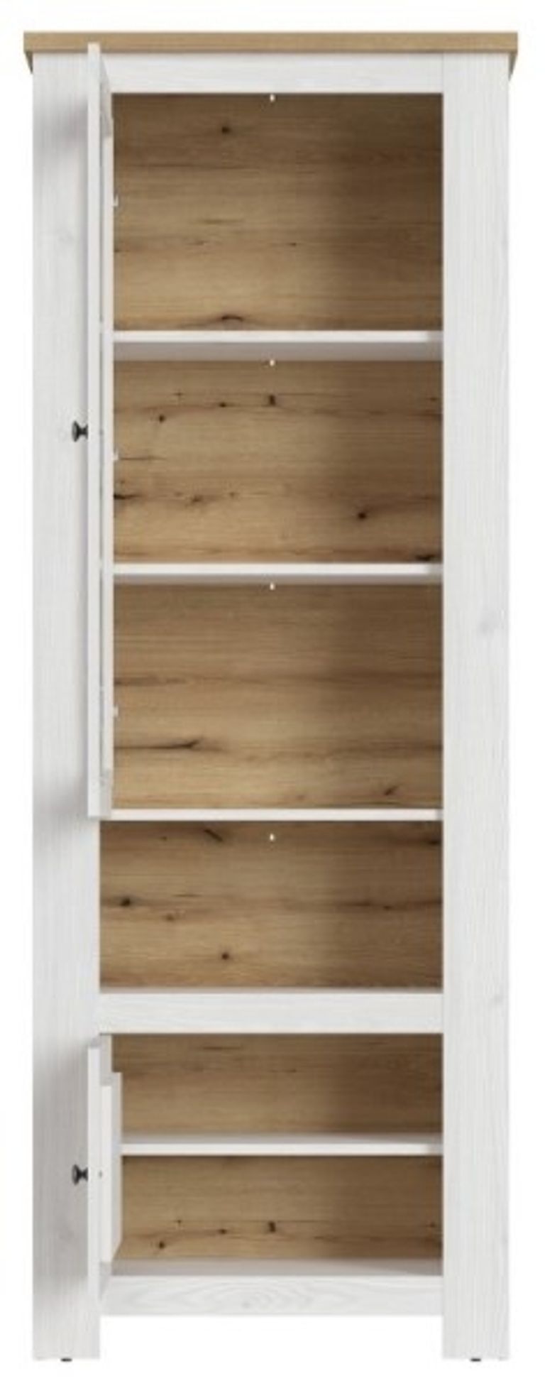 Celesto White Narrow Display Cabinet