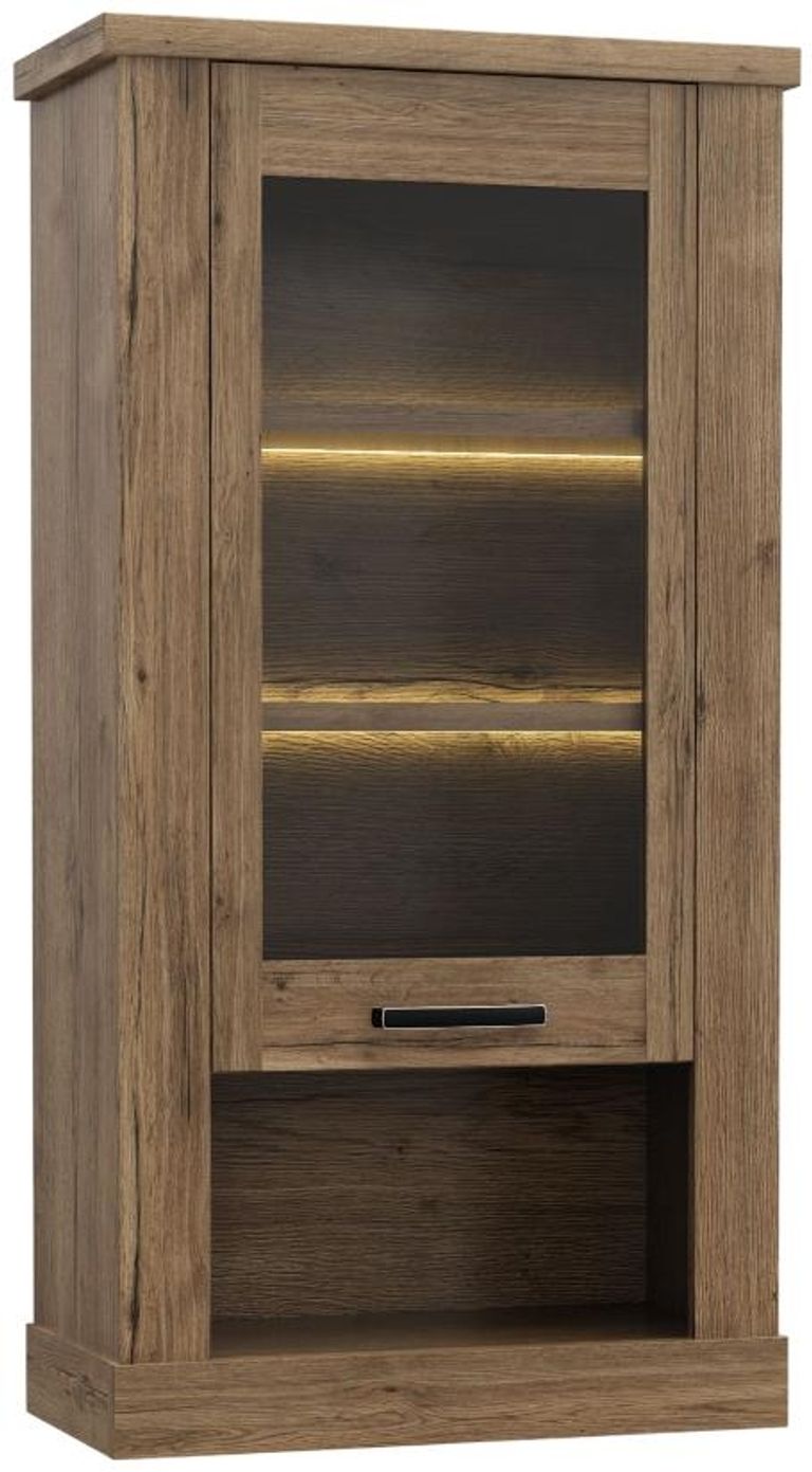 Corona Oak Effect Small Display Cabinet