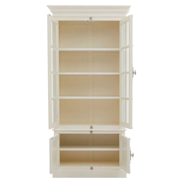 Covent Display Unit - 4 Door - White Mahogany Wood