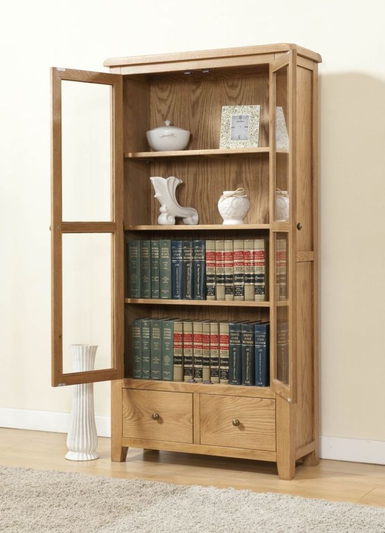 Dorset Display Cabinet - 2 Door - Oak