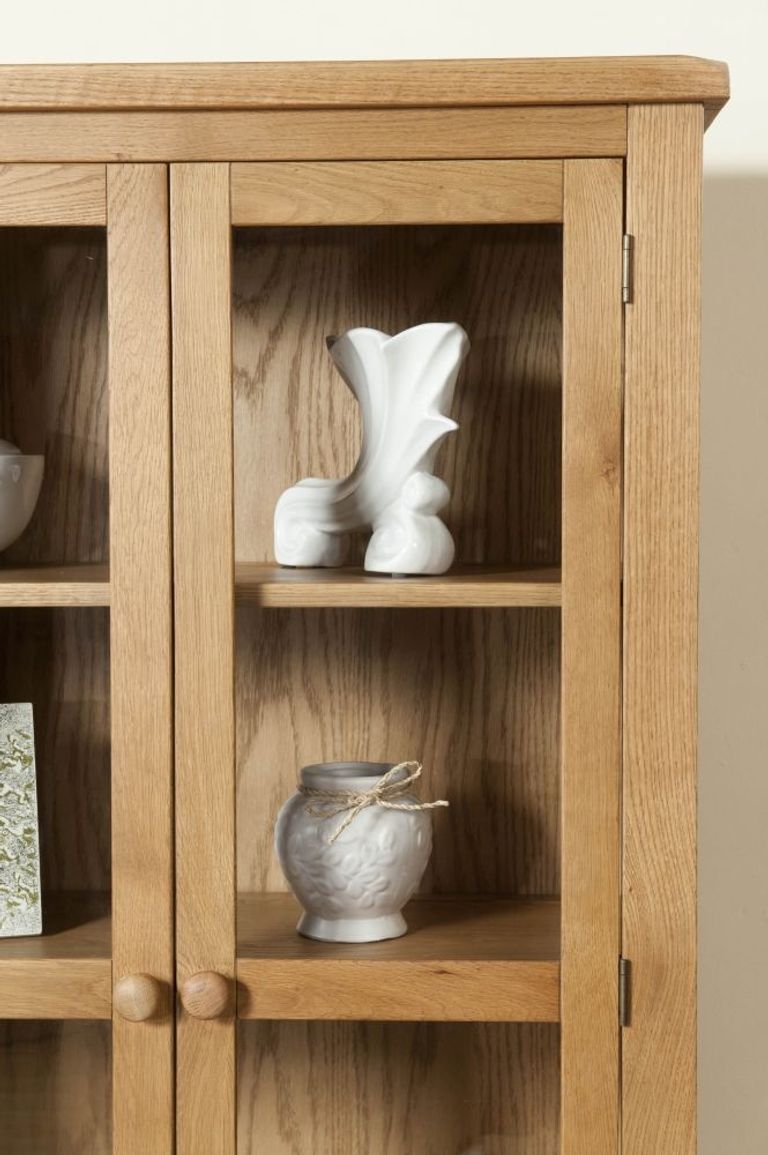 Dorset Display Cabinet - 2 Door - Oak
