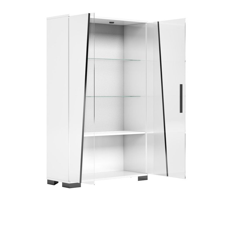 Lisa Display Cabinet - 2 Door - White