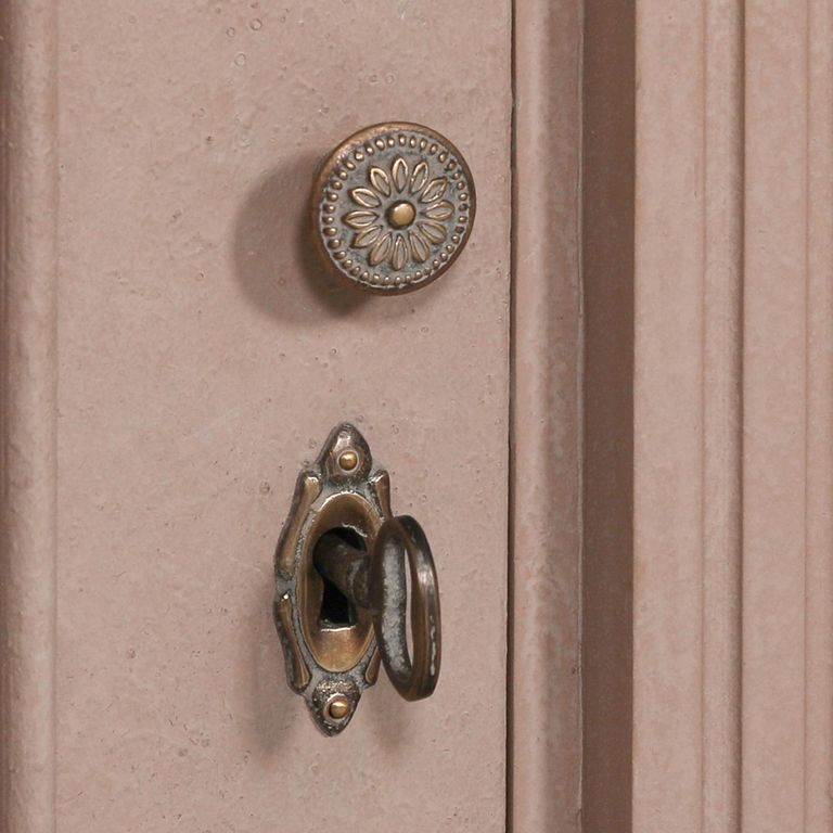 Mahogany Painted Display Cabinet