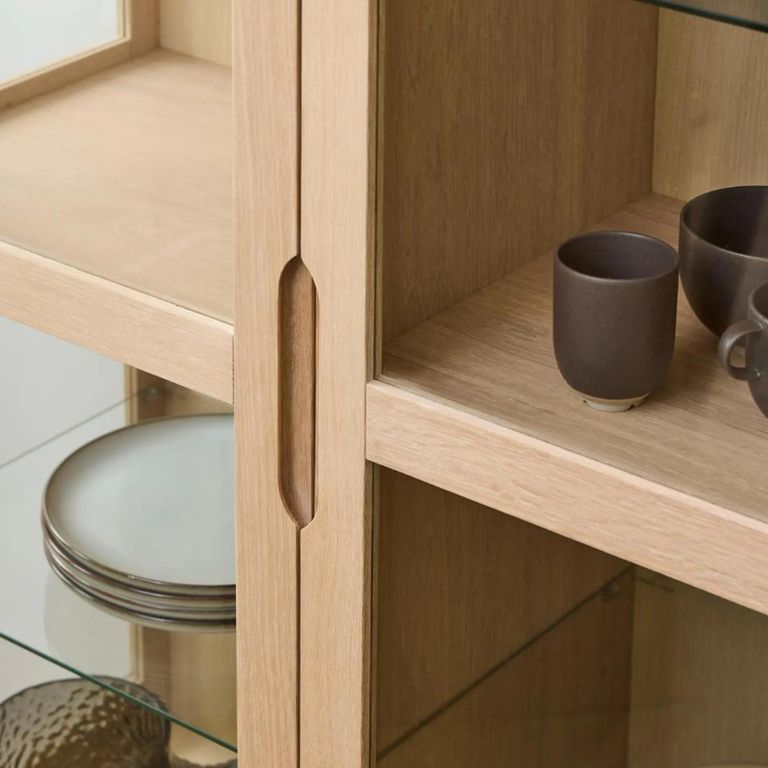 Marte Display Cabinet - 3 Door - White Oak