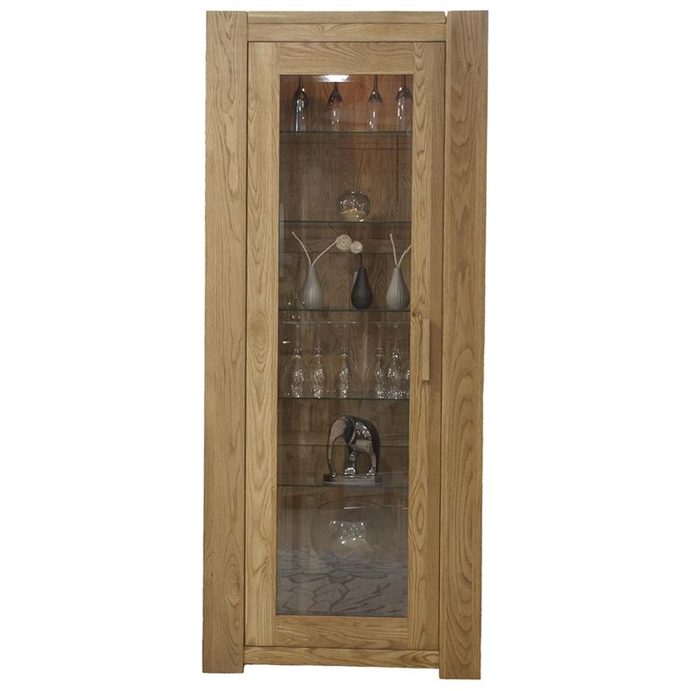 Trend Display Cabinet - 1 Door - Oak