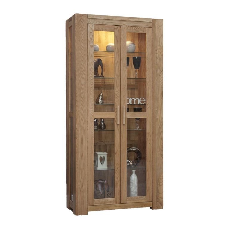 Trend Display Cabinet - 2 Door - Oak