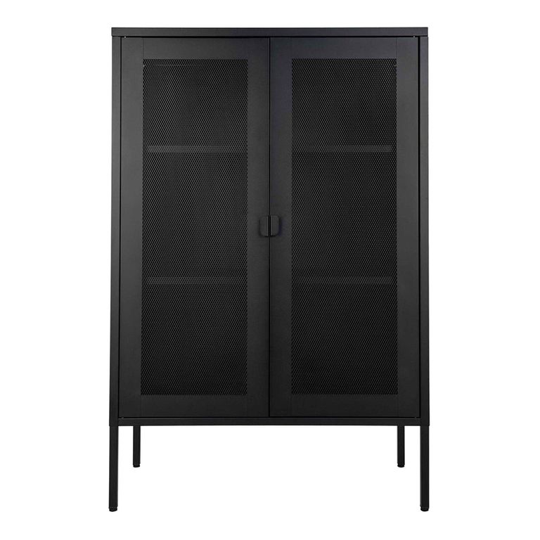 Melbourne Cabinet - 2 Door - Black Metal