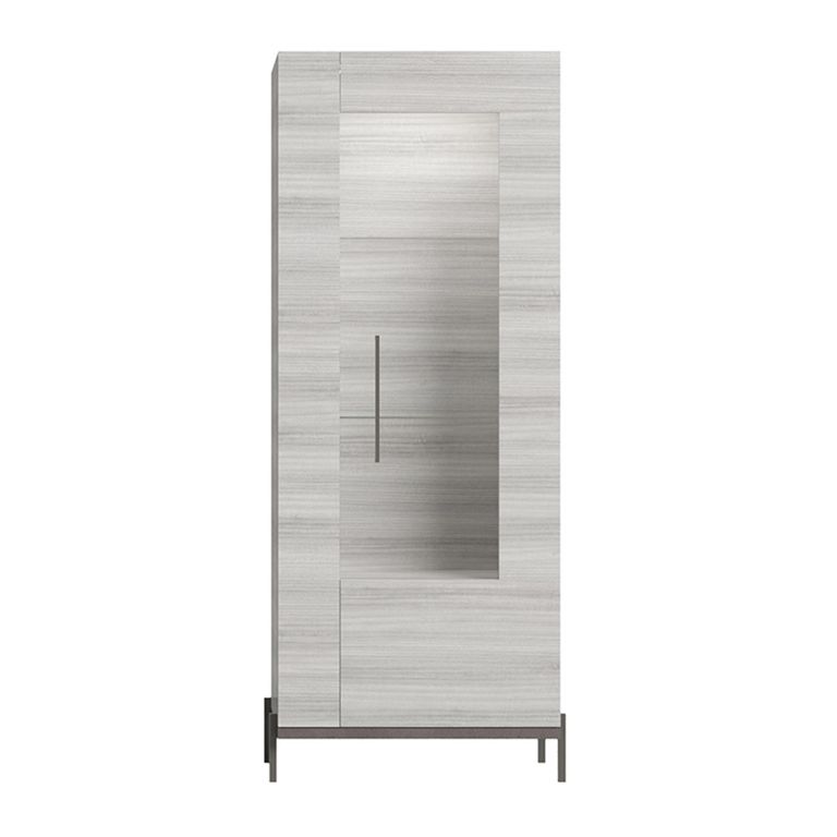 Mia Display Cabinet - 1 Door RHF - Grey
