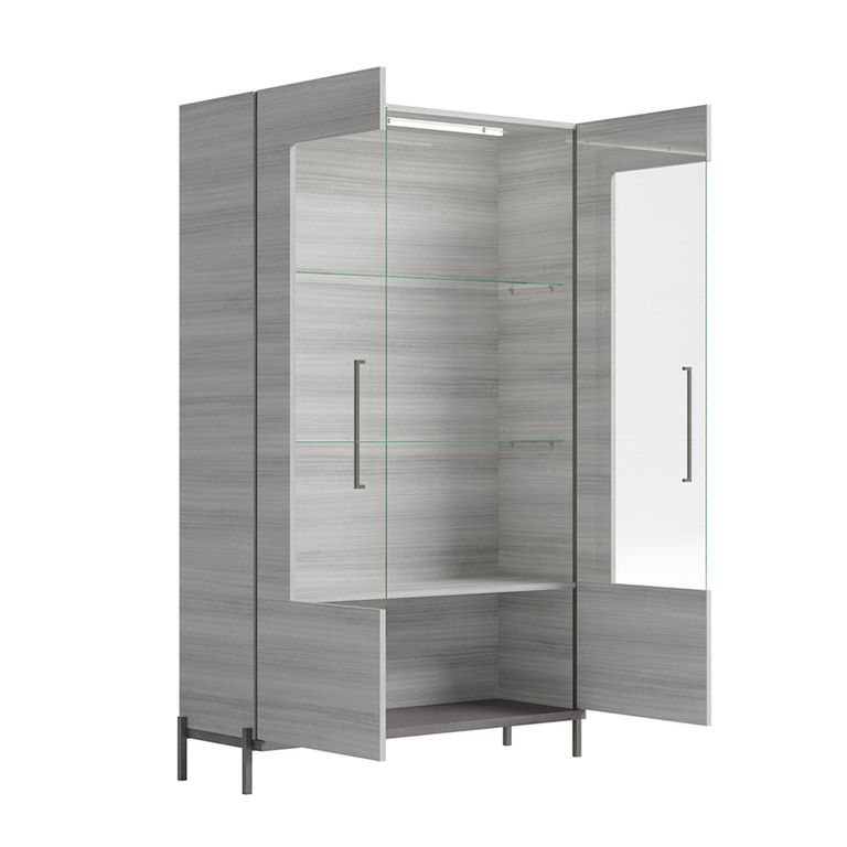 Mia Display Cabinet - 2 Door - Grey