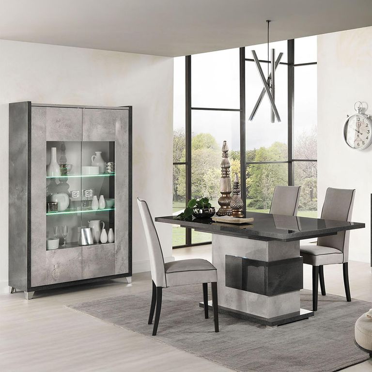 Milo Grey 2 Door Display Cabinet