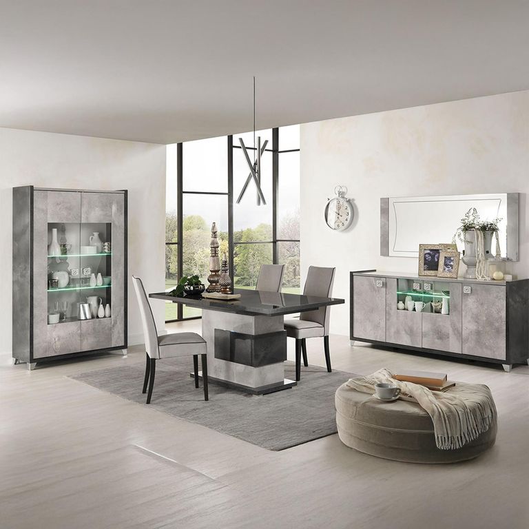 Milo Grey 2 Door Display Cabinet