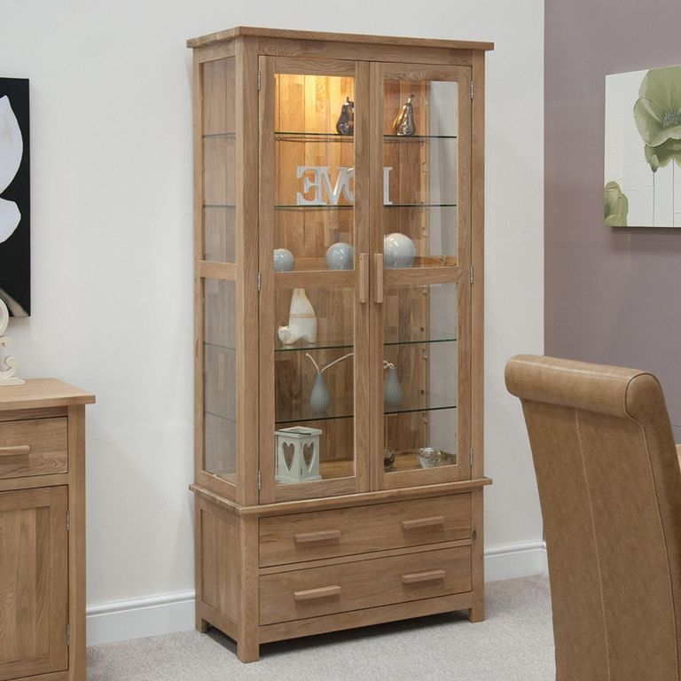 Opus Display Cabinet - 2 Door - Oak