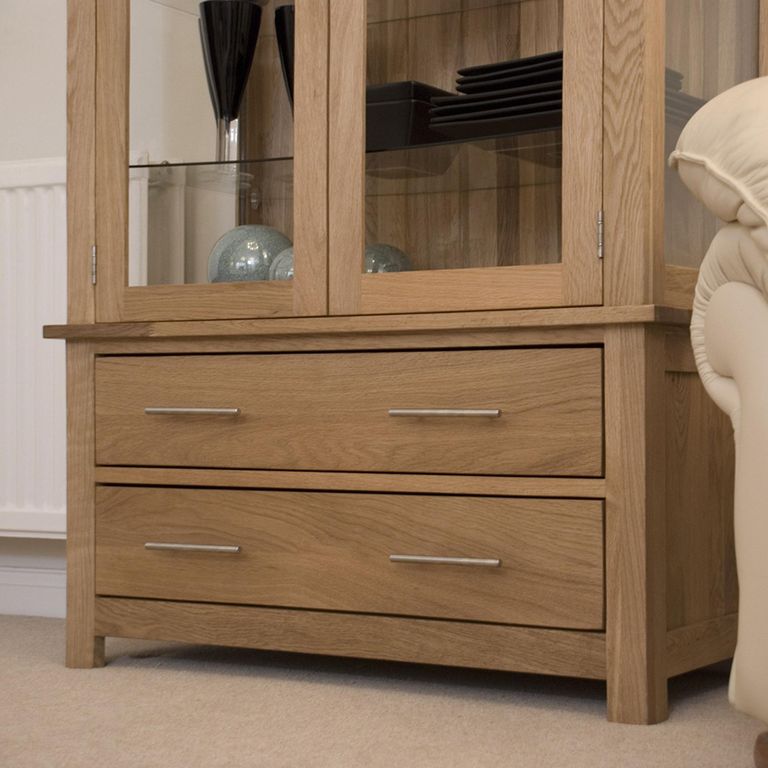 Opus Display Cabinet - 2 Door - Oak