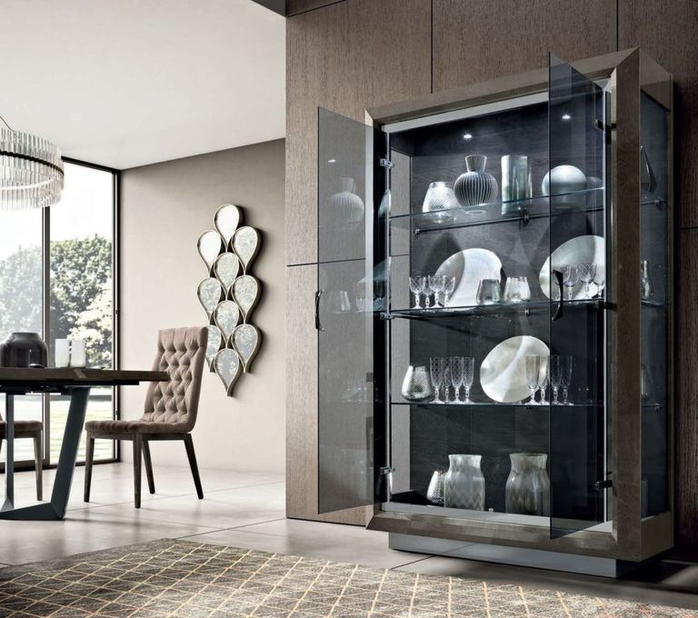 Elite Vitrine - 2 Door - Silver Birch