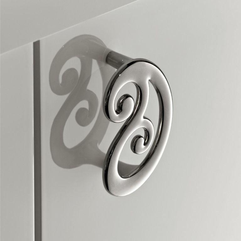 Roma Vitrine - 1 Door - Glamuor - White