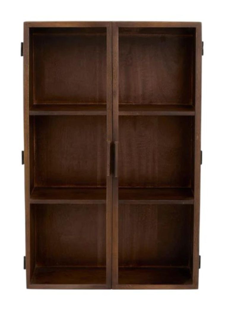 Nango Dark Brown Mango Wood 2 Door Wall Cabinet