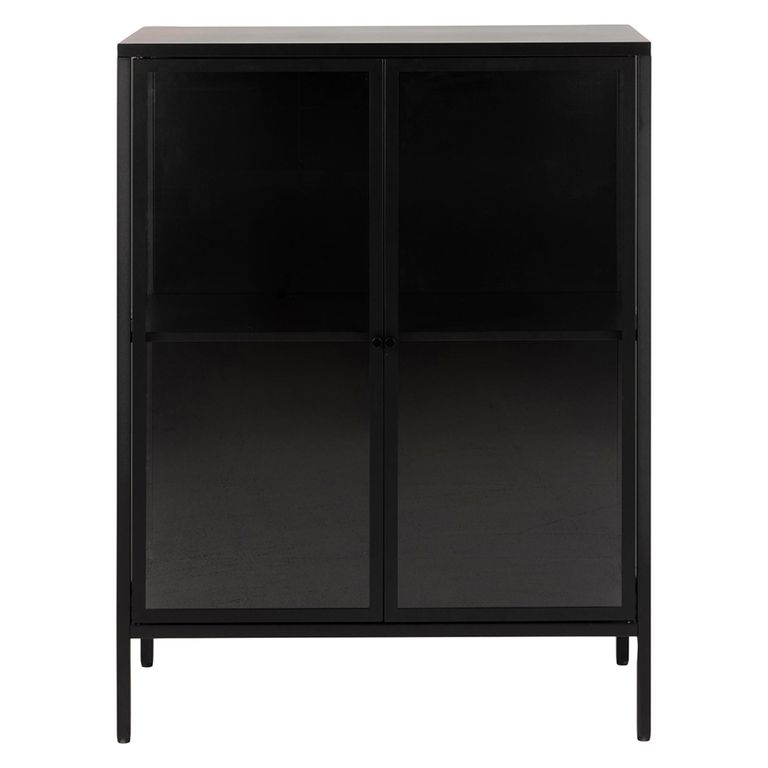 Newcastle Display Cabinet - 2 Door - Black