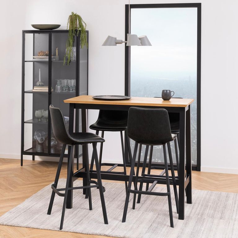 Newcastle Display Cabinet - 2 Door - Tall - Black