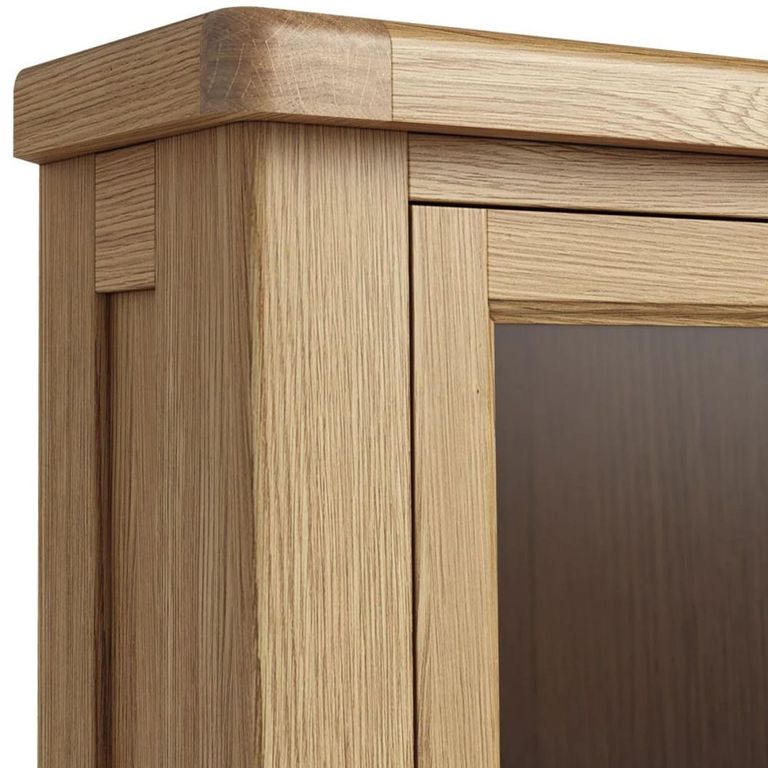 Normandy Display Cabinet - 2 Door Corner - Oak