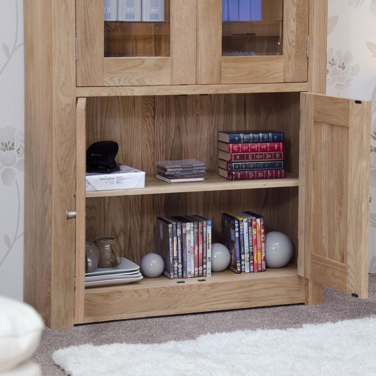 Torino Library Unit - 4 Door - Oak