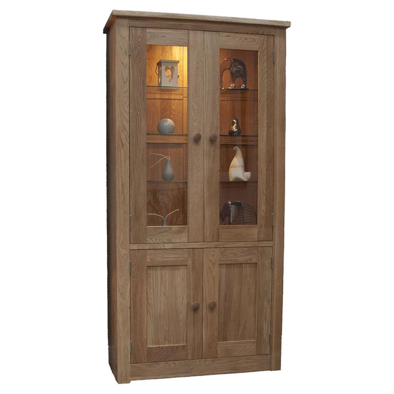 Torino Library Unit - 4 Door - Oak
