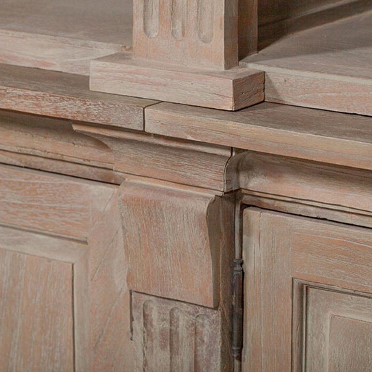 White Cedar Wood Display Cabinet - Extra Large - Triple