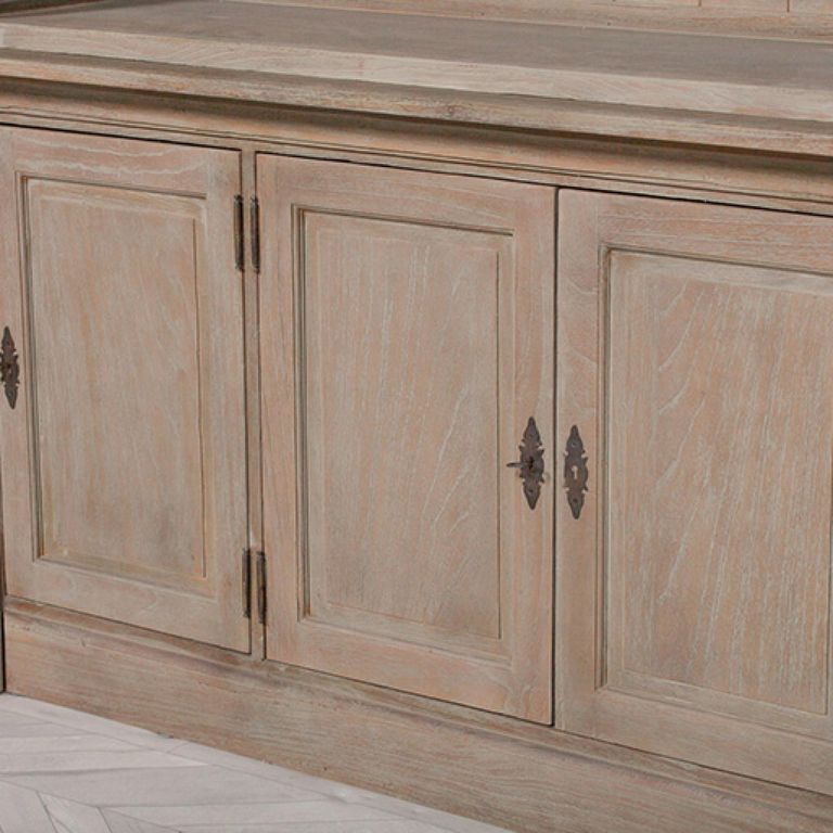 White Cedar Wood Display Cabinet - Extra Large - Triple