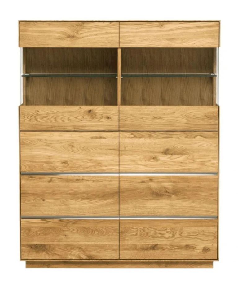 Fargo Large Highboard - 4 Door - Blonde Oiled Oak