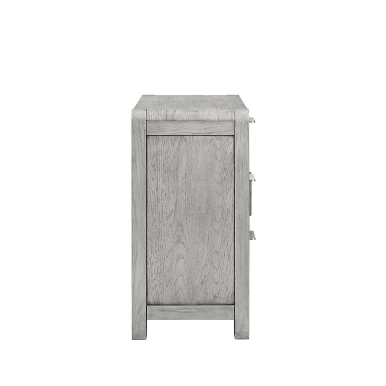 Amsterdam Small Sideboard - 1 Door - Grey Washed Oak - 98.5cm