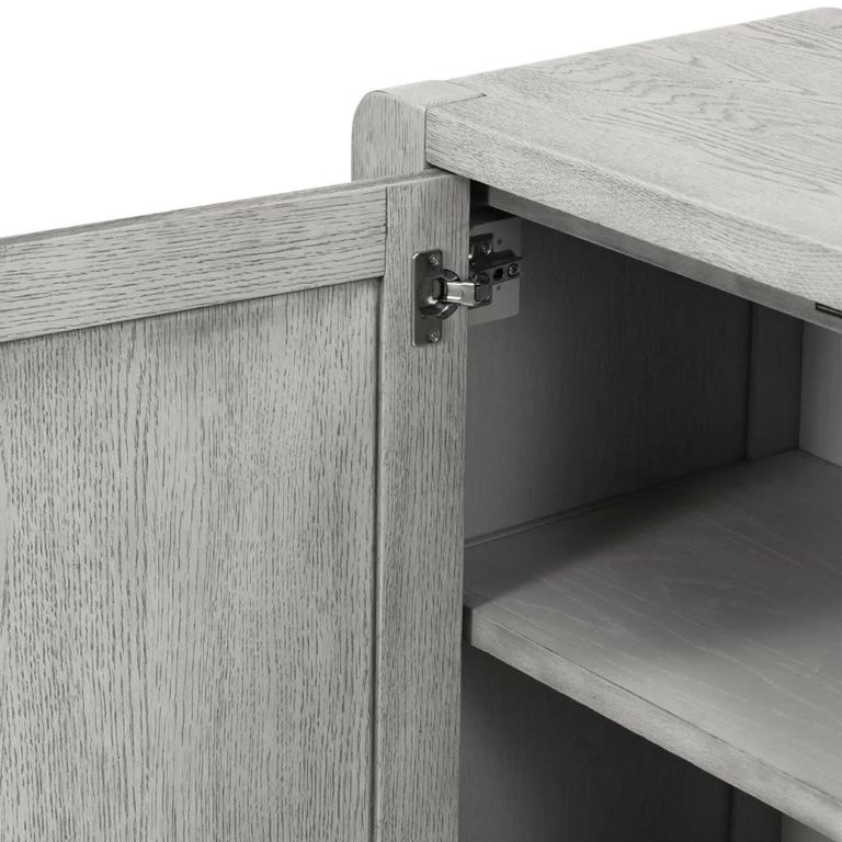 Amsterdam Small Sideboard - 1 Door - Grey Washed Oak - 98.5cm